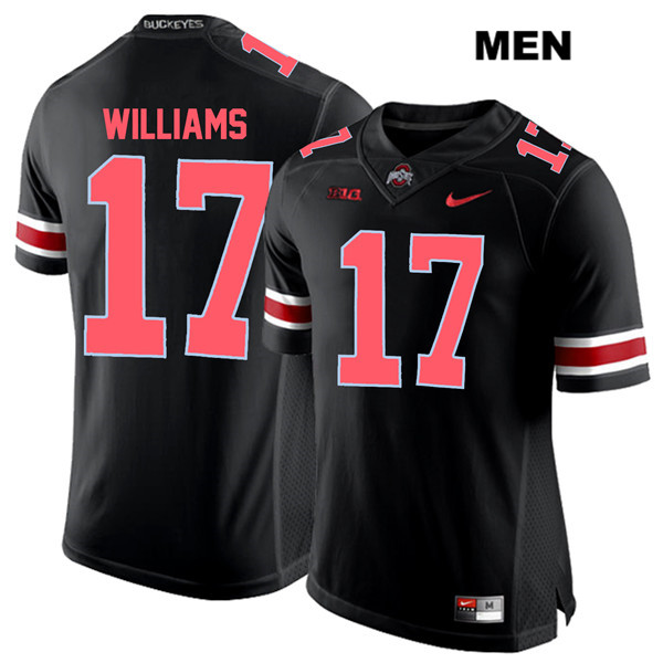 Ohio State Buckeyes Men's Alex Williams #17 Red Number Black Authentic Nike College NCAA Stitched Football Jersey XO19N02VO